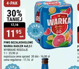 bi1 Piwo bezalkoholowe Warka Radler oferta