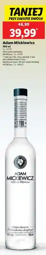 Lidl Wódka Adam Mickiewicz oferta