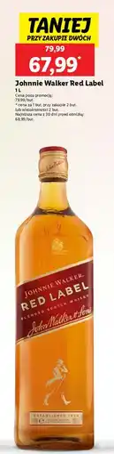 Lidl Whisky Johnnie Walker Red Label oferta