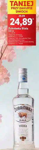 Lidl Wódka Żubrówka Biała oferta