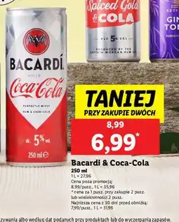 Lidl Drink rum & coca-cola Bacardi oferta