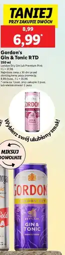 Lidl Drink z tonikiem Gordon's 0.0% oferta