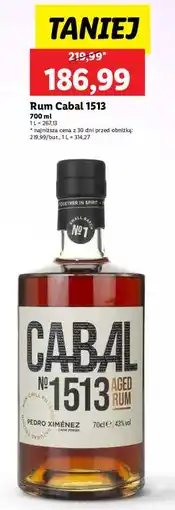 Lidl Rum Cabal 1513 oferta