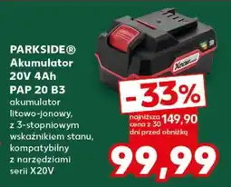 Kaufland PARKSIDE Akumulator 20V 4Ah PAP 20 B3 oferta