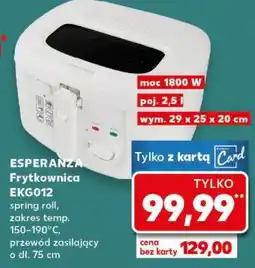Kaufland ESPERANZA Frytkownica EKG012 oferta