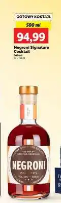 Lidl Negroni Signature Cocktail oferta