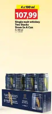 Lidl Single malt whiskey Two Stacks Dram In A Can oferta
