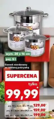 Kaufland Garnek nierdzewny ze szklaną pokrywką oferta