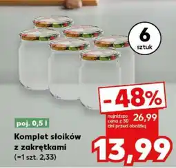 Kaufland Komplet słoików z zakrętkami oferta