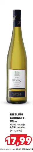Kaufland RIESLING KABINETT oferta