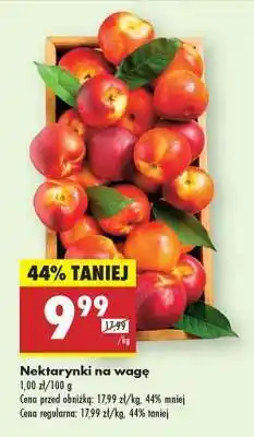 Biedronka Nektarynki na wage oferta