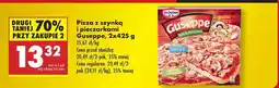 Biedronka PIZZA Z SZYNKĄ I PIECZARKAMI GUSEPPE 2X425 G oferta