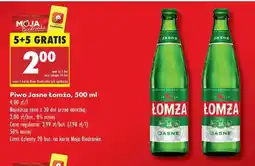 Biedronka Piwo Jasne Lomža 500 ml oferta