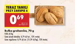 Biedronka bułka grahamka 70 g oferta