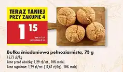 Biedronka Bułka śniadaniowa pełnoziarnista, 73 g oferta