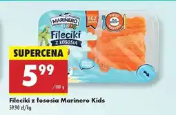 Biedronka Fileciki z łososia Marinero Kids oferta