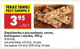 Biedronka Zapiekanka z pieczarkami , serem ketchupem i szynką , 150 g oferta