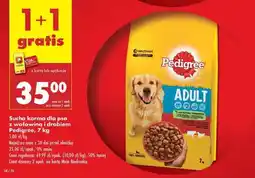 Biedronka Sucha karma dla psa z wołowiną i drobiem Pedigree 7 kg oferta