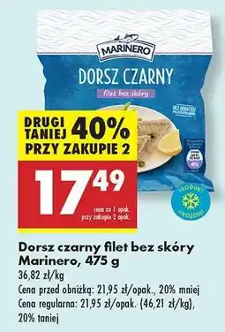 Biedronka Dorsz czarny Filet bez skóry Marinero, 475 g oferta