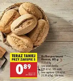 Biedronka bułka poranna fitness , 80 g oferta