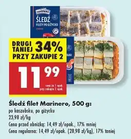Biedronka Śledź filet Marinero, 500 g oferta