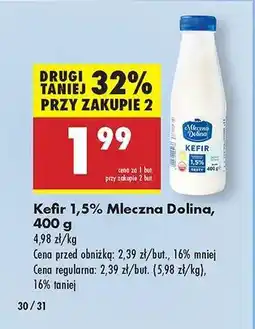 Biedronka Kefir 1,5 % Mleczna Dolina , 400 g oferta