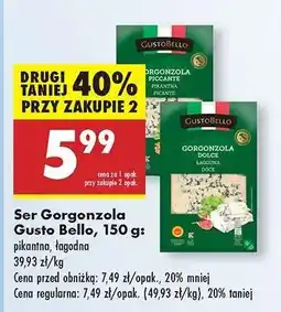 Biedronka Ser Gorgonzola Gusto Bello, 150 g oferta