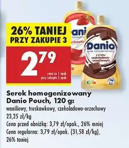 Biedronka Serek homogenizowany Danio Pouch, 120 g oferta