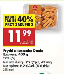 Biedronka Frytki z kurczaka Dania Express 400 g oferta