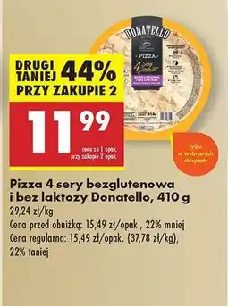 Biedronka Pizza 4 sery bezglutenowa i bez laktozy Donatello 410 g oferta
