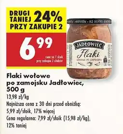 Biedronka Flaki wołowe po zamojsku Jadłowiec, 500 g oferta
