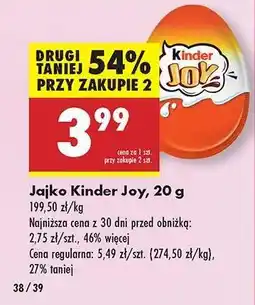 Biedronka Jajko Kinder Joy, 20 g oferta