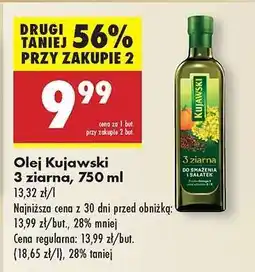 Biedronka Olej Kujawski 3 ziarna, 750 ml oferta