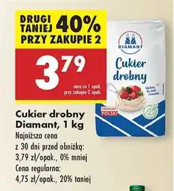 Biedronka Cukier drobny Diamant, 1 kg oferta