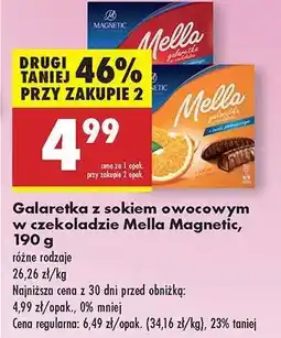 Biedronka Galaretka z sokiem owocowym w czekoladzie Mella Magnetic , 190 g oferta