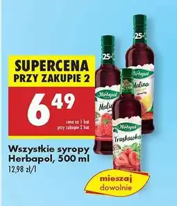Biedronka Wszystkie syropy Herbapol, 500 ml oferta
