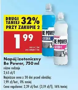 Biedronka Napój izotoniczny Be Power 750 ml oferta