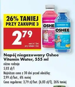 Biedronka Napój niegazowany Oshee Vitamin Water, 555 ml oferta