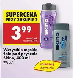 Biedronka Wszystkie męskie żele pod prysznic Skino, 400 ml oferta