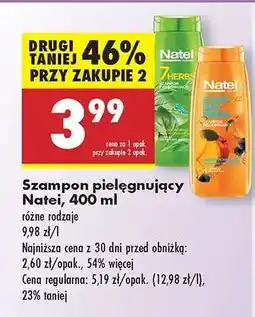 Biedronka Szampon pielęgnujący Natei, 400 ml oferta