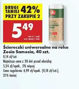Biedronka Ściereczki uniwersalne na rolce Zosia Samosia 40 szt oferta