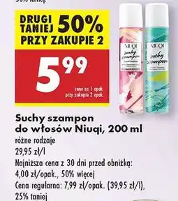 Biedronka Suchy szampon do włosów Niuqi 200 ml oferta