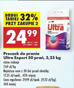 Biedronka Proszek do prania Ultra Expert 50 prań, 3,25 kg oferta