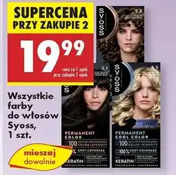Biedronka Wszystkie farby do włosów Syoss, 1 szt oferta