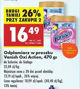 Biedronka Vanish Oxi Action oferta
