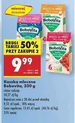 Biedronka Kaszka mleczna BoboVita, 330 g oferta