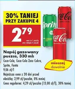 Biedronka Napój gazowany w puszce, 330 ml oferta