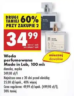 Biedronka Woda perfumowana Made in Lab, 100 ml oferta
