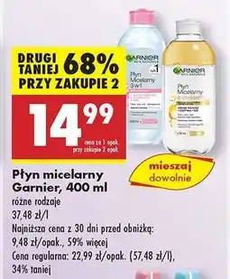 Biedronka Płyn micelarny Garnier 400 ml oferta