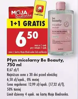 Biedronka Płyn micelarny Be Beauty, 750 ml oferta
